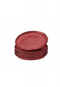 Набор десертных тарелок, 6 шт. Biarré красный Loberon, красный