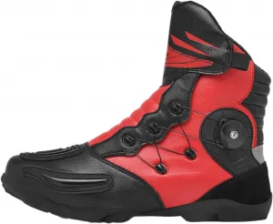 Мужские водонепроницаемые мотоциклетные ботинки, ботинки для мотокросса, поддержка лодыжки с боковым уплотнением для экипировки, застежка на резинке, водонепроницаемые, защитные, для соревнований Leichtrit, Red