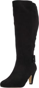 Женские сапоги Bella Vita Troy II Plus на широкий голень выше колена, Black Super Suede