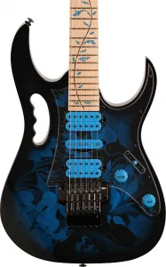 Электрогитара Ibanez JEM77P Premium Steve Vai Signature, грифа из клена, синим цветочным узором