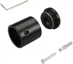 Настенное крепление Liedeco, (1 шт.), для карнизов Ø 16 мм Ø 1,6 см, черный