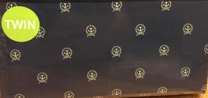 Nautica Комплект постельного белья, размер Twin, с рисунком белого якоря в круге на темно-синем фоне