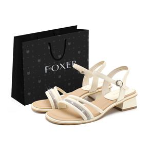 Сандалии с одним ремешком женские FOXER, Black