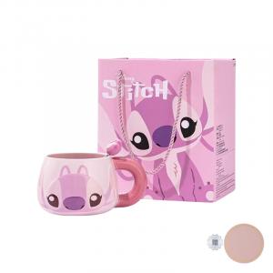 Креативная пара фарфоровых кружек, практичная кофейная кружка, женская кружка для воды Disney, Angel Coaster