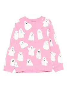 Свитшот с призрачным принтом Stella McCartney Kids, розовый