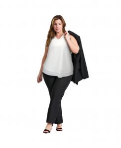 Женские топы и футболки, майка без рукавов, двухслойная, свободного кроя AVENUE, White