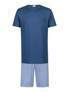 Mey Пижамы короткие 'Summer Flower' в светло-синем, темно-синем