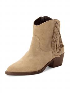 Tamaris Ботинки до щиколотки в бежевом цвете