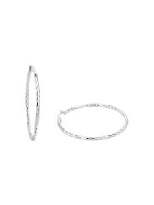 Amor Серьги-кольца из серебра 925 пробы с родиевым покрытием