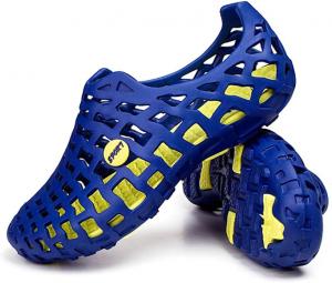 Водные туфли женские и мужские, сандалии, пляжная обувь, повседневные сетчатые легкие наружные массажные летние тапочки Asifn, синий