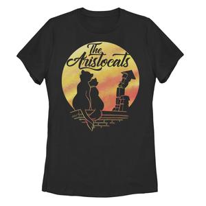 Футболка с рисунком «Герцогиня и Томас Сансет Лав» от Disney The Aristocats Juniors Licensed Character