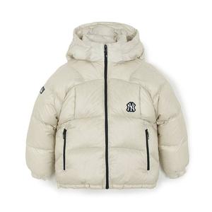 Пуховик fw/aw25 kids' MLB KIDS, темный кремовый