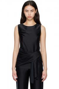 Блузка с драпировкой от Fonda Loulou De Saison, черный