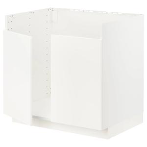 Нижний шкаф HAVSEN двойная мойка METOD IKEA, 80x60x70 см, цвет white/veddinge white