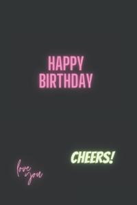 Happy Birthday Notebook: Beautiful cheerful notebook gift to give a friend (Independently published)