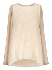 Блузка с цветочным жаккардом Fabiana Filippi, нейтральный