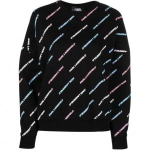Свитшот Karl Lagerfeld с принтом логотипа KARL LAGERFELD / Karl Lagerfeld Jeans, черный