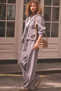 Широкие брюки джоггеры Self., фиолетовый