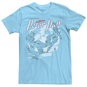 Мужская прозрачная футболка с летающим чехлом Disney Peter Pan Group Shot Licensed Character