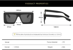 Модные солнцезащитные очки в крупной оправе для женщин и мужчин, винтажные, для активного отдыха и путешествий, с защитой от УФ-излучения UV400 TKKTLLT, Pink Pink