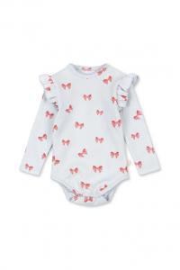 Детский комбинезон SUI FRILL BODY GOTS из хлопка Konges Sløjd, синий