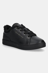Кроссовки кожаные CASUAL CUPSOLE SNEAKER WL Tommy Hilfiger, черный