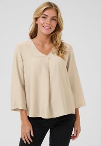 Блуза Kaffe KALUI V NECK , Feather Grey Cc/Beige