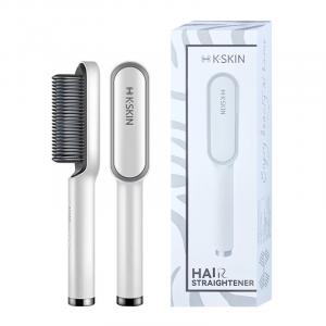 Щипцы для завивки / Утюжки для выпрямления волос KSKIN, [Ecru]Temperature-Controlled Anti-Scald Dual-Purpose Straightening And Curling Comb Kd380