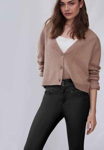 Брюки Street One Studio COATED SLIM FIT, Schwarz/Black