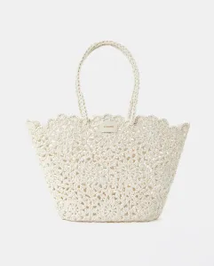 Сумка из кружева однотонного цвета Tintoretto, белый