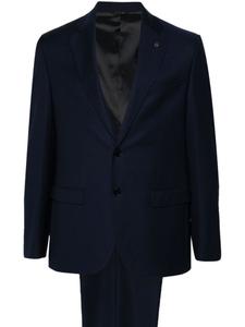 Manuel Ritz костюм с жаккардовым узором, синий