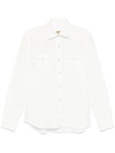 Рубашка Barba со вставками, белый