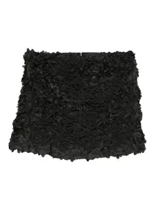 Юбка мини с оборками Merci, черный