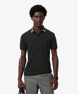 Рубашка-поло с жаккардовым воротником