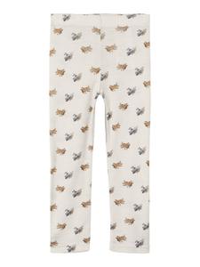 NAME IT Слим-фит леггинсы в натуральном белом