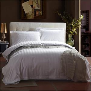 YUSIWOAL Комплект постельного белья из хлопка белого цвета в полоску и клетку