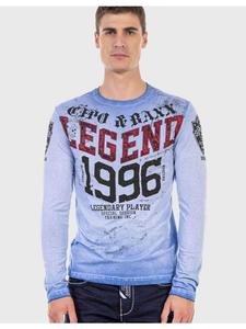 Функциональный лонгслив Cipo & Baxx, синий