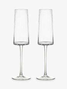 Бокалы Empire Flute, набор из 2 штук, 250 мл, прозрачные Anton Studio Designs, ear