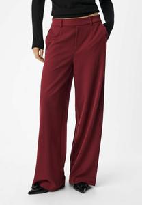 Брюки Object OBJLISA WIDE NOOS, Cabernet/Bordeaux