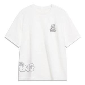 Футболка с рисунком кокосовой пальмы Li-Ning, белый