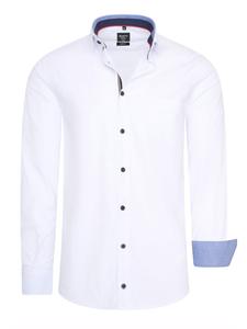 Повседневная/деловая рубашка контрастного дизайна белого цвета Rusty Neal