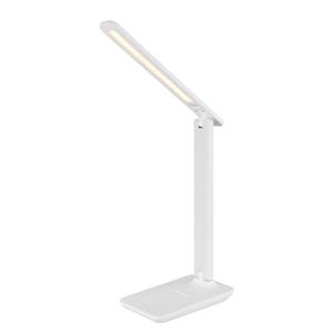 Светодиодная настольная лампа Globo Lighting Brighton, акриловое стекло / искусственная кожа - белый