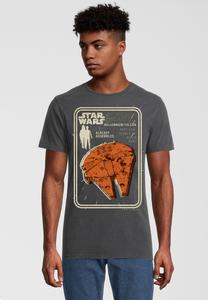 Футболка Re:Covered Print T-shirt, Dunkelgrau/Dark Grey