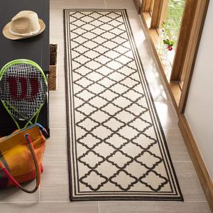 Ковер SAFAVIEH, 67 x 244 см, Linden Collection ковер Natural / Brown LND121B треллис для помещений и улицы без линьки легко чистится для патио заднего двора крыльца террасы прихожей