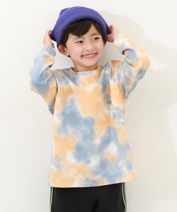 Футболка с длинными рукавами и принтом тай-дай, топ с длинными рукавами, осень-зима 2025 Devirock, цвет Orange