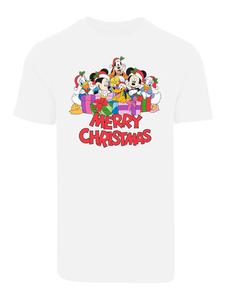 Футболка F4NT4STIC Disney Micky Maus Merry Christmas, белый