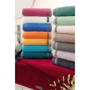 Гостевое полотенце Smart однотонное с рубчатой текстурой и велюровой этикеткой Ross, Natur