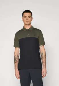 Рубашка-Поло с цветовыми блоками Calvin Klein Golf, Olive Marl/Black