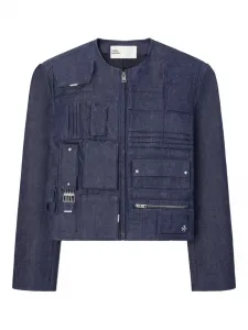 Джинсовая куртка с карманом Tory Burch, синий