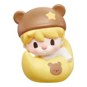 Фигурка Pop Mart Pop Bean Goodnight, Night Sky Series Figure 'Sweet Bean Lie on Moonship'